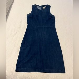 J Crew dark denim sheath dress - size 6